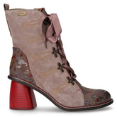 Tronchetto con zip in pelle grigio | Boscaini Scarpe