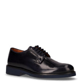 Stringata in pelle blu | Boscaini Scarpe