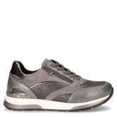 Sneaker in ecopelle e tessuto grigio - Sneakers Donna | Boscaini Scarpe