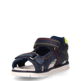 Figi sandalo in ecopelle e tessuto bambino denim | Boscaini Scarpe