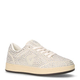 Sneaker in tessuto e ecopelle argento | Boscaini Scarpe