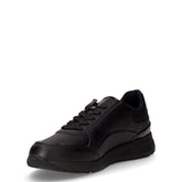 Bulmya sneaker in ecopelle e tessuto nero | Boscaini Scarpe