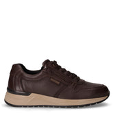 Sneaker in pelle con zip marrone | Boscaini Scarpe