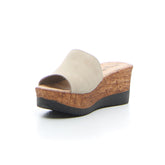 Sabot con zeppa cappuccino | Boscaini Scarpe