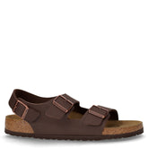 Milano sandalo in pelle marrone scuro - Sandali Uomo | Boscaini Scarpe