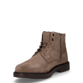 Massimiano stivaletto stringato in pelle taupe | Boscaini Scarpe