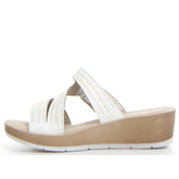 Ciabatta con zeppa bianco | Boscaini Scarpe