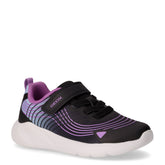 Sprintye sneaker bambina in ecopelle e tessuto nero e viola | Boscaini Scarpe