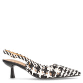 Décolleté slingback a punta white black | Boscaini Scarpe