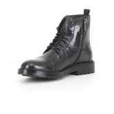 Stivaletto stringato con zip nero | Boscaini Scarpe