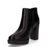 Tronchetto in ecopelle con zip nero | Boscaini Scarpe