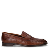 Mocassino in pelle cammello stampato - Mocassini Uomo | Boscaini Scarpe