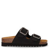 Hola ciabatta in ecopelle con strass nero - GRUNLAND | Boscaini Scarpe