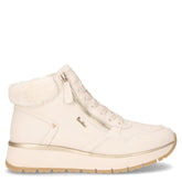 Sneaker in ecopelle con zip avorio - Sneakers Donna | Boscaini Scarpe