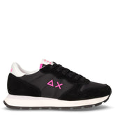 Ally Solid sneaker in pelle e tessuto nero fuxia | Boscaini Scarpe
