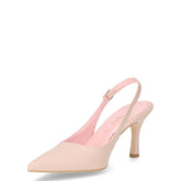Décolleté slingback a punta in ecopelle blush | Boscaini Scarpe