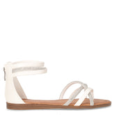 Sandalo in ecopelle e tessuto bianco - Summer Days Sandali Donna | Boscaini Scarpe