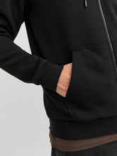 Felpa con cappuccio e zip in cotone nero - Felpe | Boscaini Scarpe