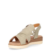 Sandalo in ecopelle verde | Boscaini Scarpe