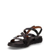 Sandalo in pelle nero | Boscaini Scarpe