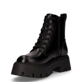 Aspen lice up anfibio con platform in ecopelle nero | Boscaini Scarpe