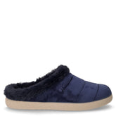 Ciabatta in tessuto blu | Boscaini Scarpe