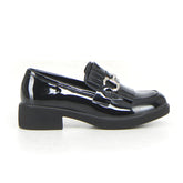 Mocassino con staffa nero vernice - Mid Season Sale Mocassini Donna | Boscaini Scarpe