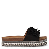 Ciabatta in tessuto con platform nero - TOO LIKE | Boscaini Scarpe