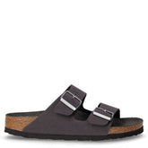 Arizona ciabatta in pelle grigio velvet | Boscaini Scarpe