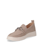Mocassino in ecopelle con staffa taupe | Boscaini Scarpe