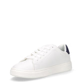Sneaker in ecopelle bambino bianco blu | Boscaini Scarpe