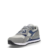 N.92 sneaker in ecopelle e tessuto grigio cenere | Boscaini Scarpe