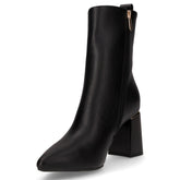 Tronchetto a punta in ecopelle nero | Boscaini Scarpe