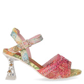 Oliveo sandalo con tacco in pelle rosso - Sandali Con Tacco Donna | Boscaini Scarpe