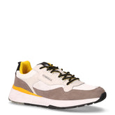 Wilfred sneaker in pelle e tessuto taupe bianco - Summer Days Uomo | Boscaini Scarpe