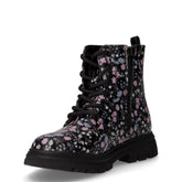 Anfibio in ecopelle stampa floreale bambina nero | Boscaini Scarpe