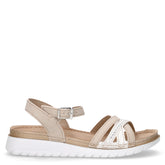 Sandalo in ecopelle con zeppa ghiaccio - Sandali Con Tacco Donna | Boscaini Scarpe