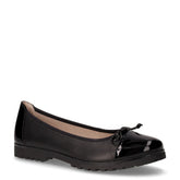 Ballerina in pelle con fiocco nero | Boscaini Scarpe