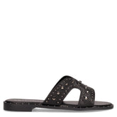 Ciabatta con borchie nero soft | Boscaini Scarpe