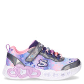 Infinite Heart Lights Heart Jewels sneaker con luci bambina in tessuto navy rosa - SKECHERS | Boscaini Scarpe