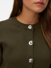 Cardigan in maglia con bottoni verde scuro | Boscaini Scarpe