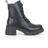 Stivaletto stringato con tacco nero - Stivaletti Donna | Boscaini Scarpe