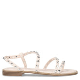 Sandalo con borchie off white | Boscaini Scarpe