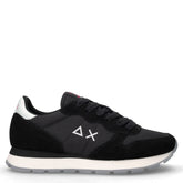 Ally Solid sneaker in tessuto e pelle nero | Boscaini Scarpe