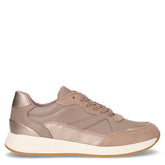 Bulmya sneaker in pelle ed ecopelle taupe sabbia - GEOX DONNA | Boscaini Scarpe