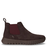 Flextride stivaletto in pelle scamosciata cioccolato | Boscaini Scarpe