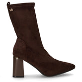 Tronchetto a punta in tessuto marrone scuro - Tronchetti Donna | Boscaini Scarpe