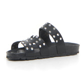 Sara ciabatta con borchie nero | Boscaini Scarpe