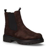 Stivaletto in tessuto scamosciato marrone | Boscaini Scarpe