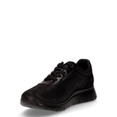 Sneaker in pelle e tessuto nero | Boscaini Scarpe